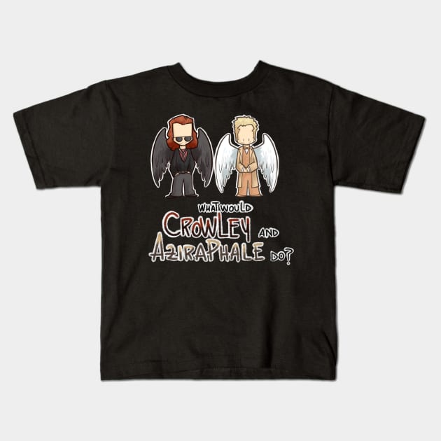 What would Crowley and Aziraphale do? Kids T-Shirt by ArryDesign